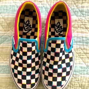 Ladies 6.5 checked vans